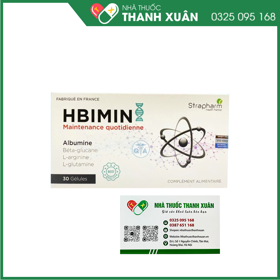 HBIMIN giúp tăng cường chức năng gan, tăng cường đề kháng cơ thể